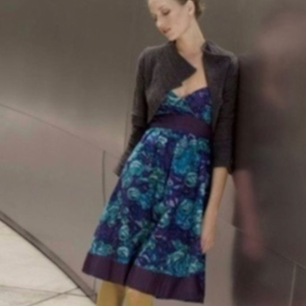Anthropologie Moulinette Soeurs Alloy Strapless babydoll Dress size 2